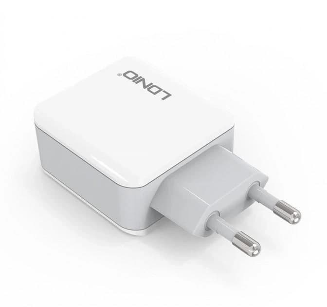 Зарядний пристрій для телефону, смартфона на 3USB + кабель MicroUSB Android LDNIO A3301 |3USB, 3.1 A| Білий thumbnail 3