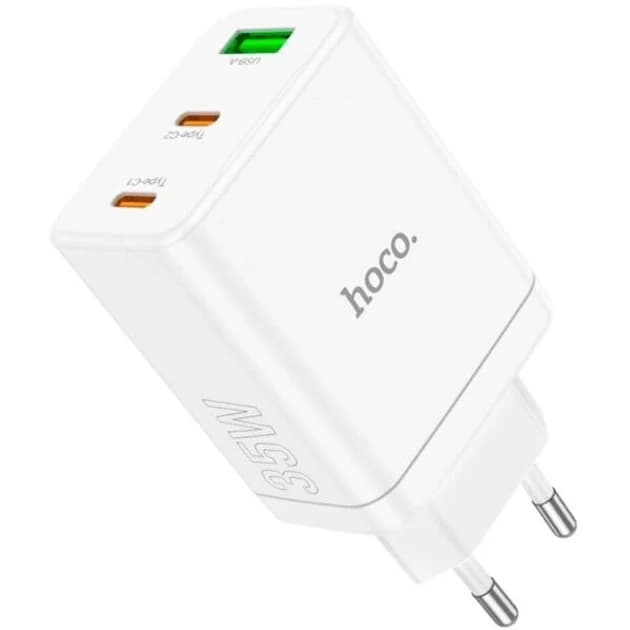 Мережевий зарядний пристрій (МЗП) Hoco N33 Start PD35W (2C/1A) White thumbnail 2