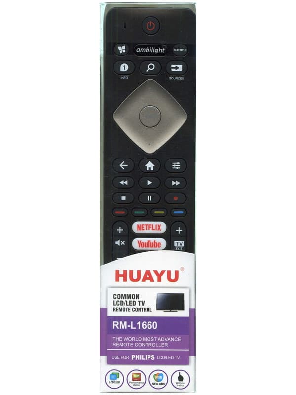 Універсальний пульт HUAYU RM-L1660 для телевізорів Philips thumbnail 2
