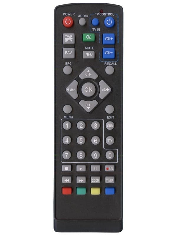 Пульт для тюнера цифрового ефірного телебаченя DVB-T2 uClan Full HD Metal