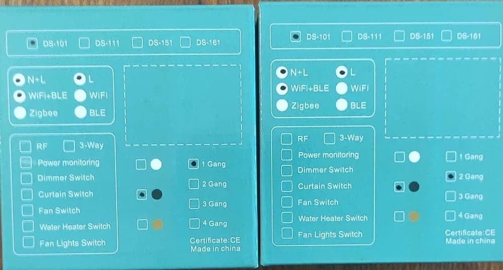 Сенсорний вимикач світла подвійний, Tuya Smart Wifi, 220 В thumbnail 4