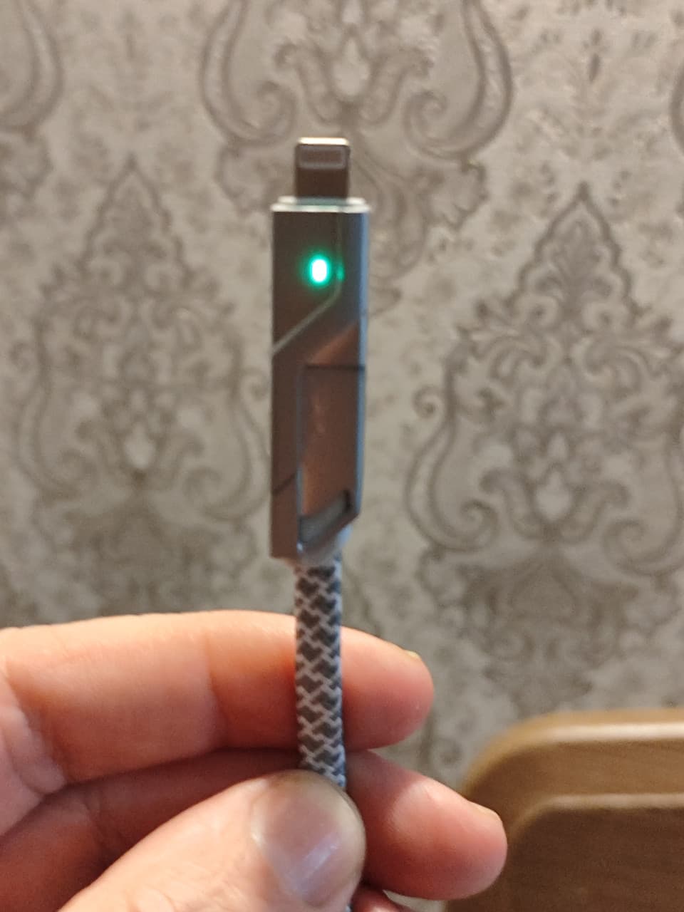 Зарядний кабель 4в1: USB, Type-C, Lightning — універсальний, 2м (grey) thumbnail 5