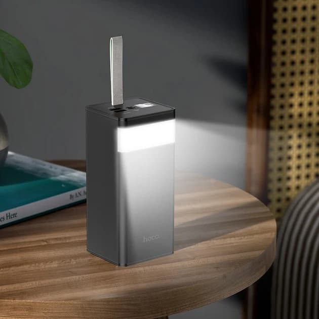 Powerbank Hoco J86A 22.5W 50000mAh (зі швидкою зарядкою та ліхтариком) чорний thumbnail 5