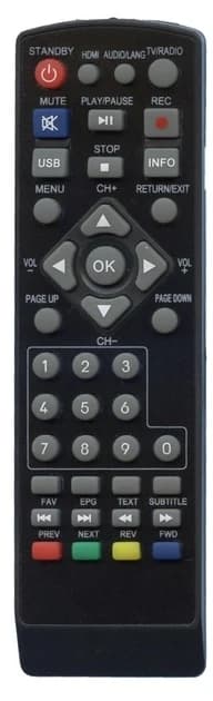 Пульт для Т2 приставки Opticum AJ DVB-T93+