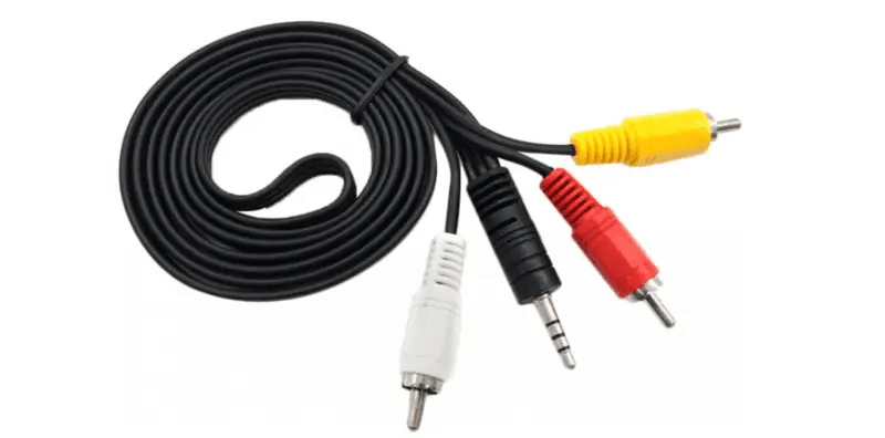 Кабель 3RCA - Jack 3.5мм TCOM 18мм 1.2 метра